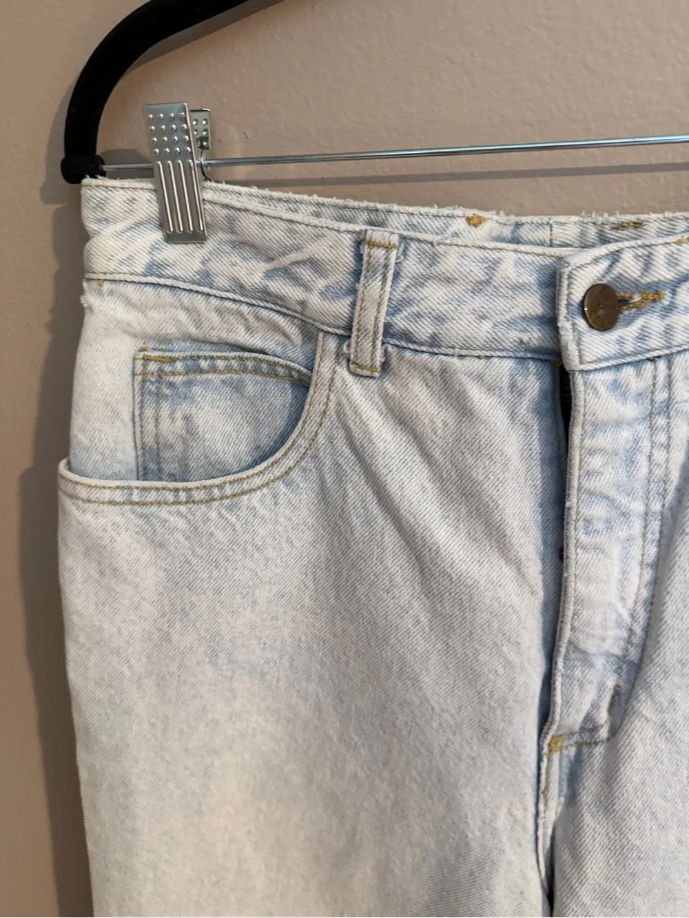 Vintage Guess Georges Marciano Tapered Mom Jeans Light Stone Wash Style1015 32